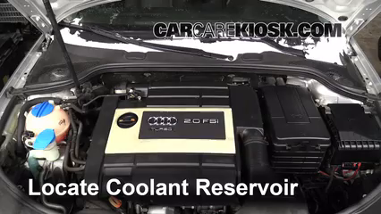 How to Add Coolant: Audi A3 (2006-2013) - 2007 Audi A3 2.0L 4 Cyl. Turbo